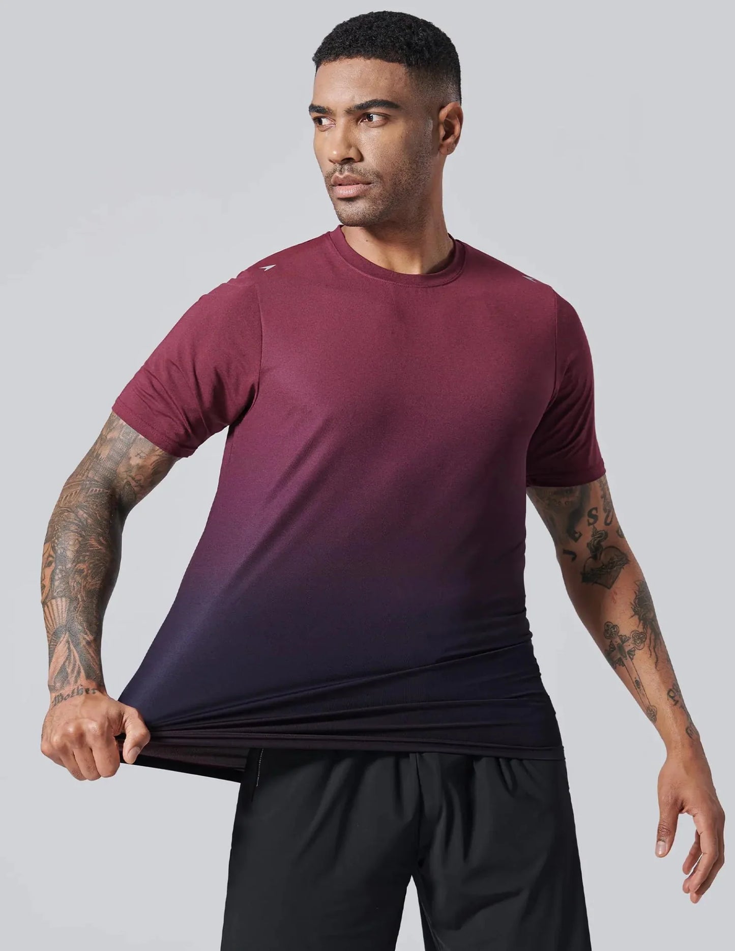 5 Pack Men’s Active Quick Dry Crew Neck T-Shirts