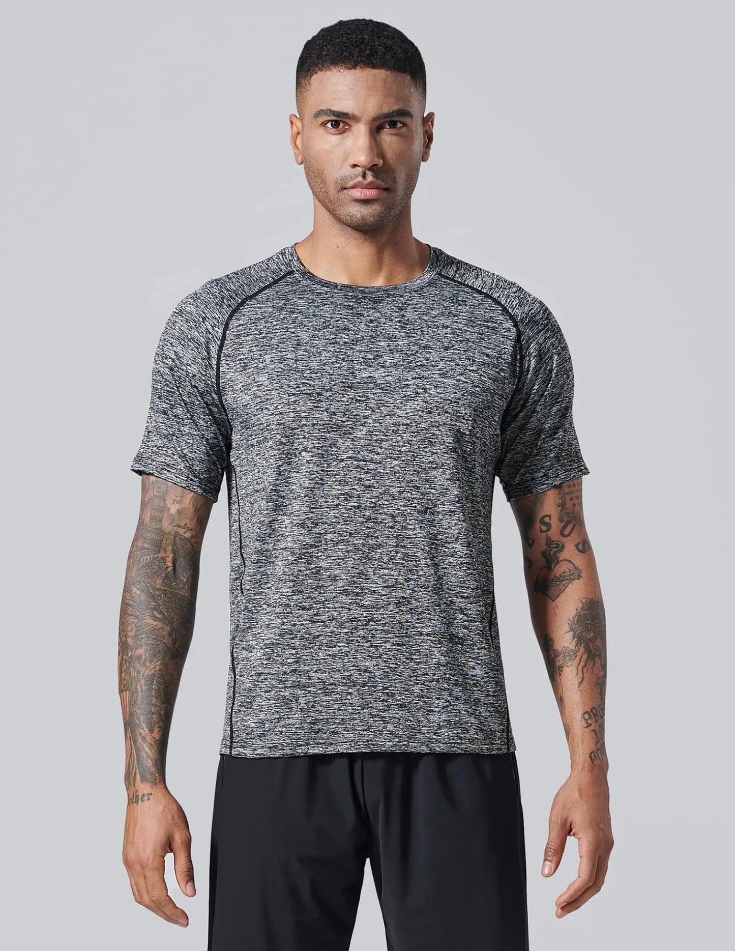 5 Pack Men’s Active Quick Dry Crew Neck T-Shirts