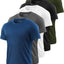 5 Pack Men's Quick Dry Mesh Workout T-Shirts