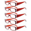 Paquete de 5 Gafas Rectangulares Estilosas R040-A