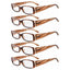Paquete de 5 Gafas Rectangulares Estilosas R040-A