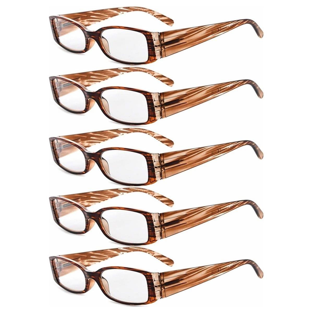 Paquete de 5 Gafas Rectangulares Estilosas R040-A