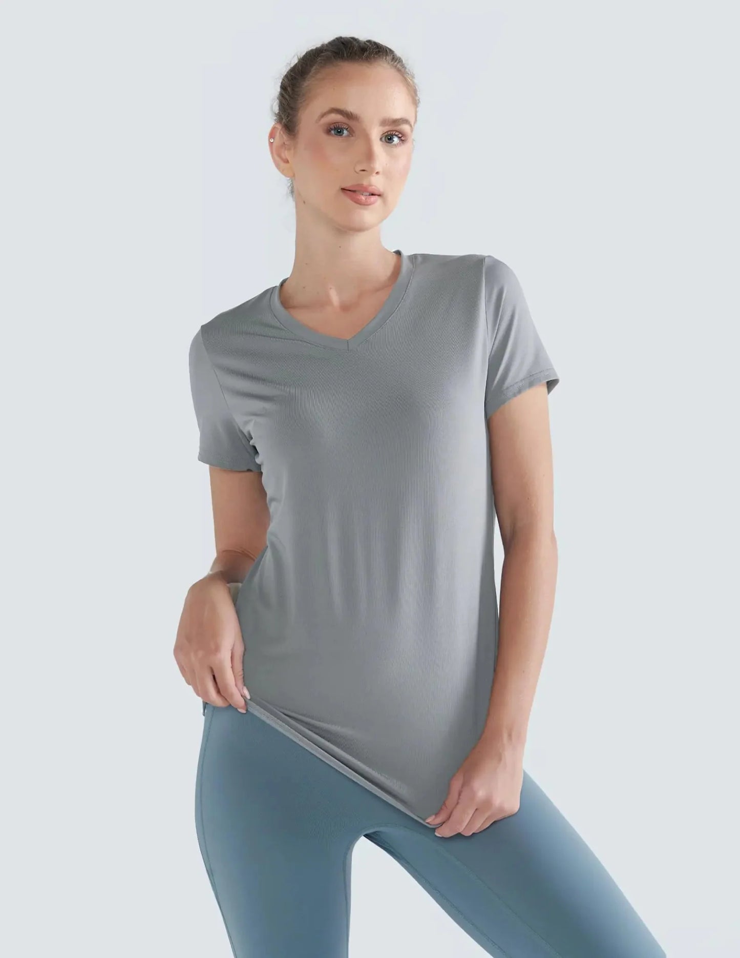 5 Pack Women's Dry Fit Workout Shirts - Short Sleeve Athletic Tees