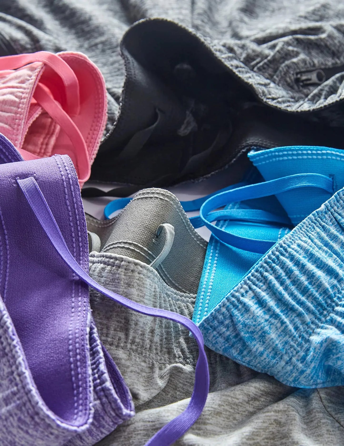 Pack de 5 shorts de sport pour femmes avec poches zippées