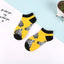 5 Pairs Fun Animal & Food Pattern Ankle Socks for All Seasons