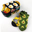 5 Pairs Fun Animal & Food Pattern Ankle Socks for All Seasons