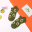 5 Pairs Fun Animal & Food Pattern Ankle Socks for All Seasons