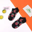 5 Pairs Fun Animal & Food Pattern Ankle Socks for All Seasons