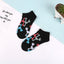 5 Pairs Fun Animal & Food Pattern Ankle Socks for All Seasons
