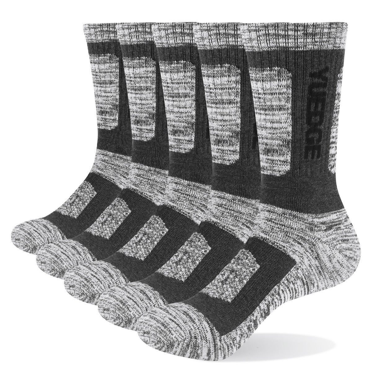 5 Pairs of Men's Comfortable Breathable Cotton Athletic Socks