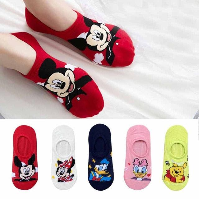 5 Pairs Cute Cartoon Animal Ankle Socks for Women