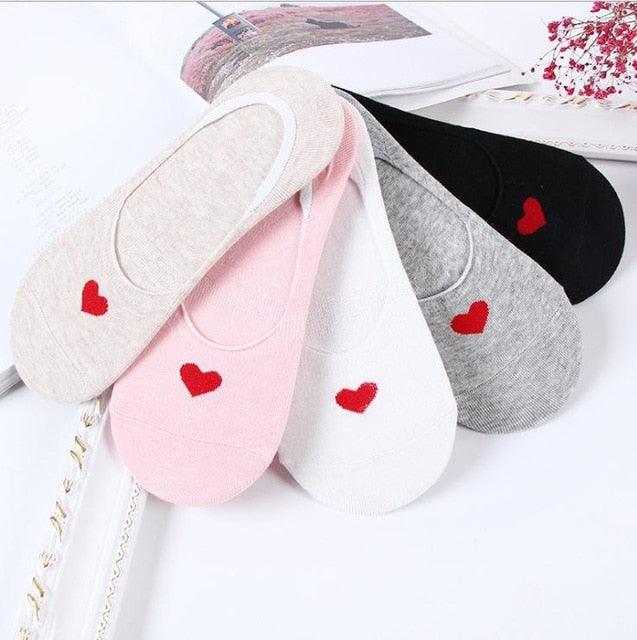5 Pairs Cute Cartoon Animal Ankle Socks for Women