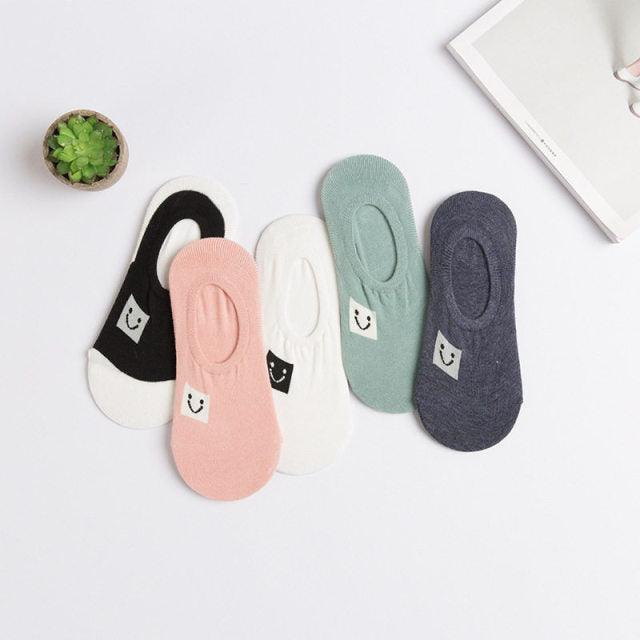 Ensemble de 5 Paires de Chaussettes Animaux Harajuku pour Femmes