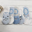 Ensemble de 5 Paires de Chaussettes Animaux Harajuku pour Femmes