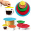 Juego de 5 tapas de silicona para tazones de microondas