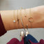 Conjunto de Pulseras de Encanto de Luna y Concha Bohemia de 5 Piezas
