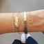 Conjunto de Pulseras de Encanto de Luna y Concha Bohemia de 5 Piezas