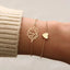 Conjunto de Pulseras de Encanto de Luna y Concha Bohemia de 5 Piezas