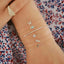 Conjunto de Pulseras de Encanto de Luna y Concha Bohemia de 5 Piezas