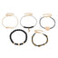 Conjunto de Pulseras de Encanto de Luna y Concha Bohemia de 5 Piezas