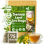 Premium Senna Leaf Tea Bags, 100% Natural & Pure from Senna Leaves. Loose Leaf Senna Herbal Tea, Made with Natural Material Tea Bags, Senna Leaf Tea. No Sugar, No Caffeine, No Gluten, Vegan. - Korvel