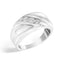 Men's .925 Sterling Silver 1/2 Cttw Diamond Channel Set Band Ring - Size 10