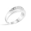 Men's .925 Sterling Silver 1/2 Cttw Diamond Band Ring - Size 10