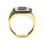 Anillo de Diamantes de Oro Amarillo de 10K para Hombre - Talla 10