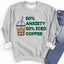 Sudadera 50% Ansiedad 50% Café Helado