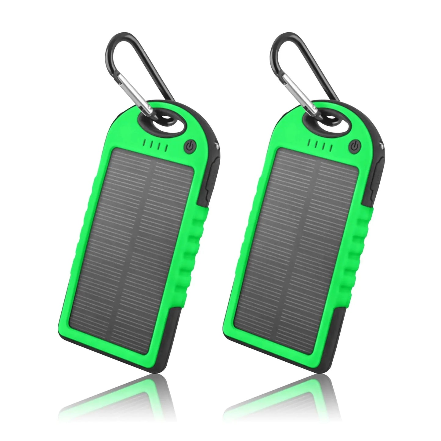 5000mAh Solar Power Bank Charger (2-Pack)
