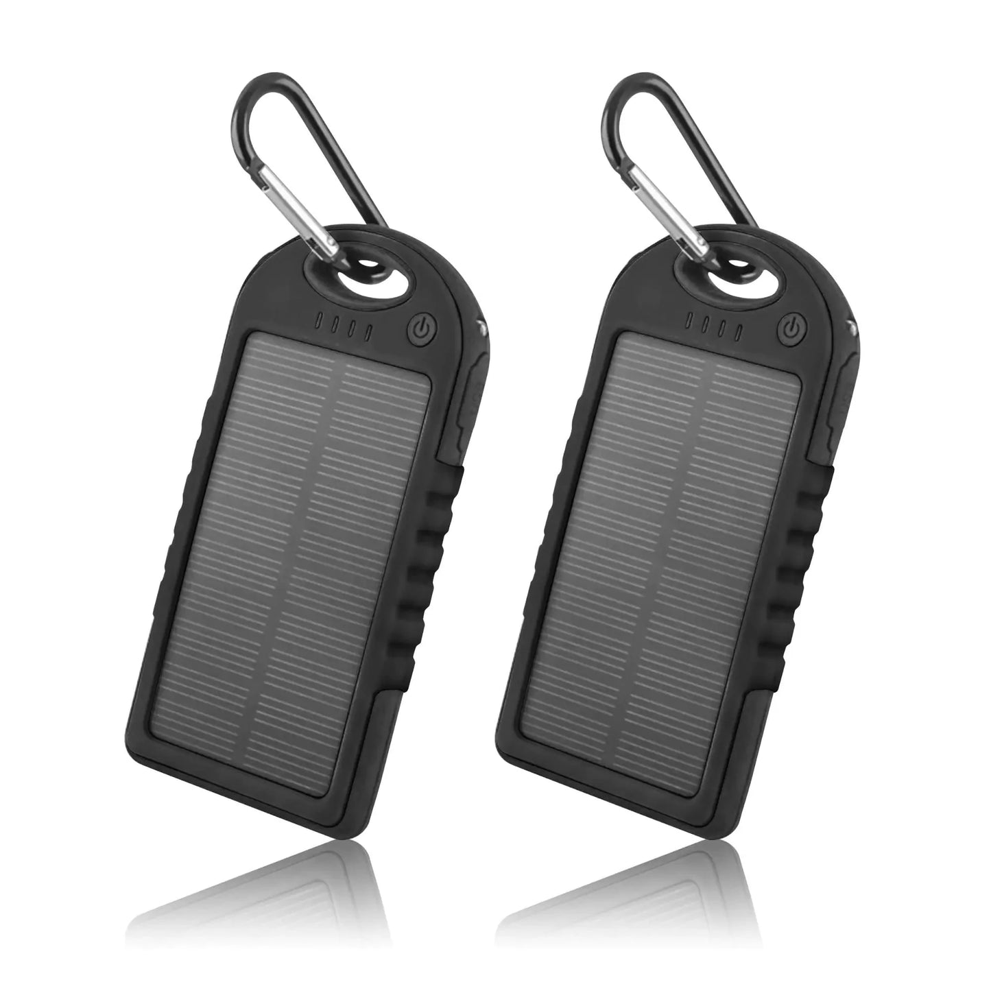 5000mAh Solar Power Bank Charger (2-Pack)