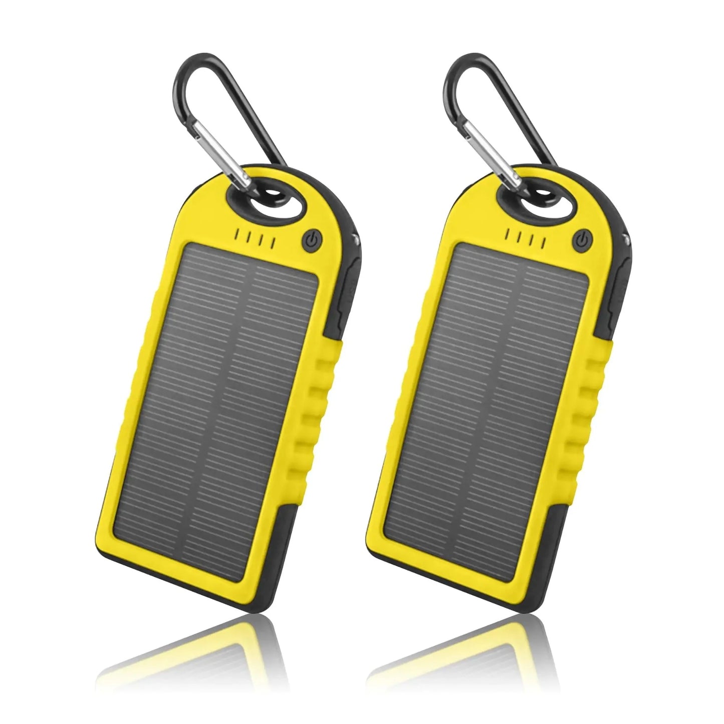 5000mAh Solar Power Bank Charger (2-Pack)