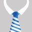 Decoraciones de Pastel de Collar y Corbata - Grande, 8" (3 o 24 piezas)
