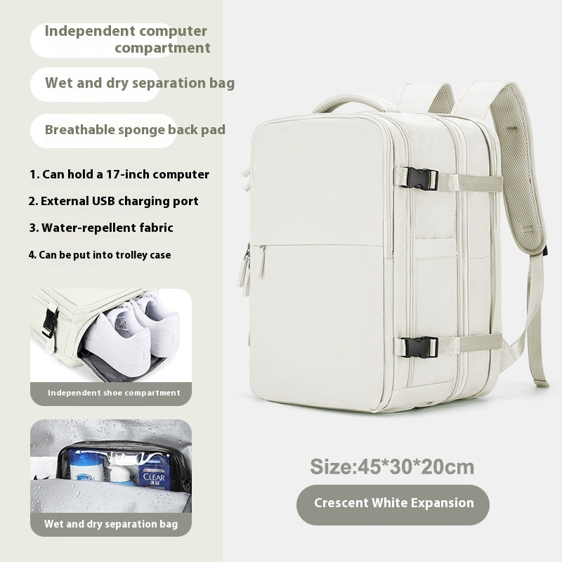 Mochila Expandible Premium para Viajes y Negocios