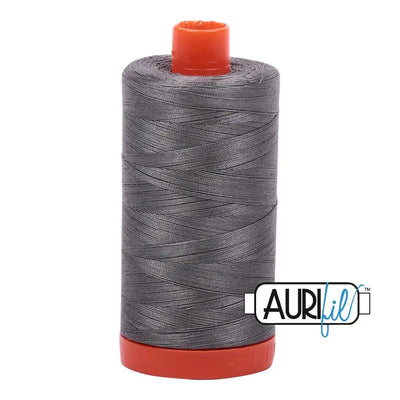 Bobine large de coton Aurifil 50wt 5004 Gris Fumée