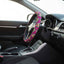 Furreal Retro Cat Steering Wheel Cover - Bold Pink Tropical Style