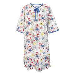 Silverts Soft Women's Hospital Gowns - Floral Chain Design
