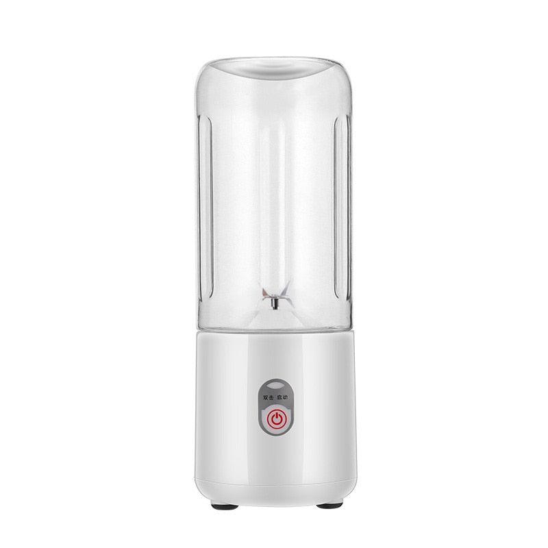 Compact 500Ml USB Rechargeable Blender with 6 Stainless Steel Blades for Smoothies and Juices - Korvel