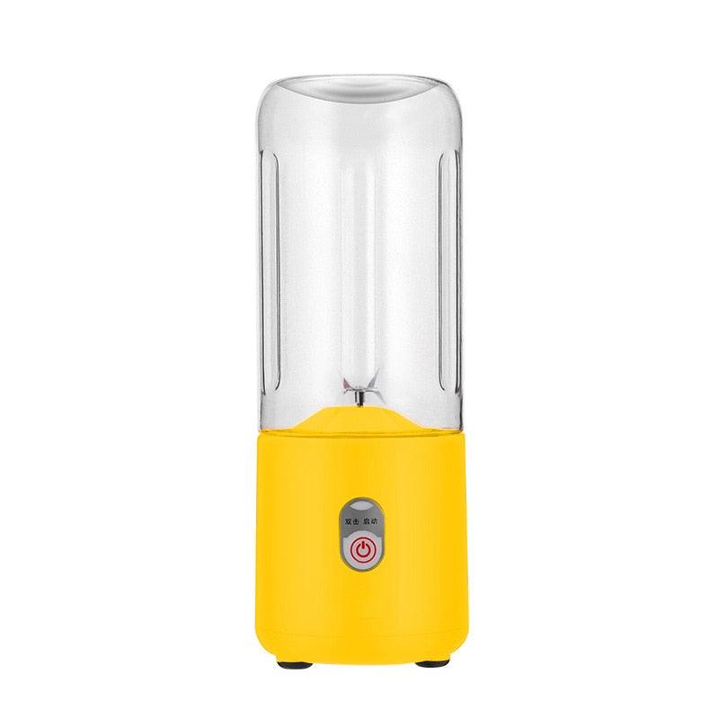 Compact 500Ml USB Rechargeable Blender with 6 Stainless Steel Blades for Smoothies and Juices - Korvel