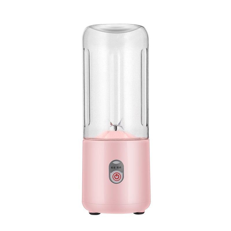 Compact 500Ml USB Rechargeable Blender with 6 Stainless Steel Blades for Smoothies and Juices - Korvel