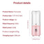 Compact 500Ml USB Rechargeable Blender with 6 Stainless Steel Blades for Smoothies and Juices - Korvel