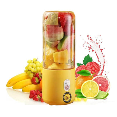 Compact 500Ml USB Rechargeable Blender with 6 Stainless Steel Blades for Smoothies and Juices - Korvel