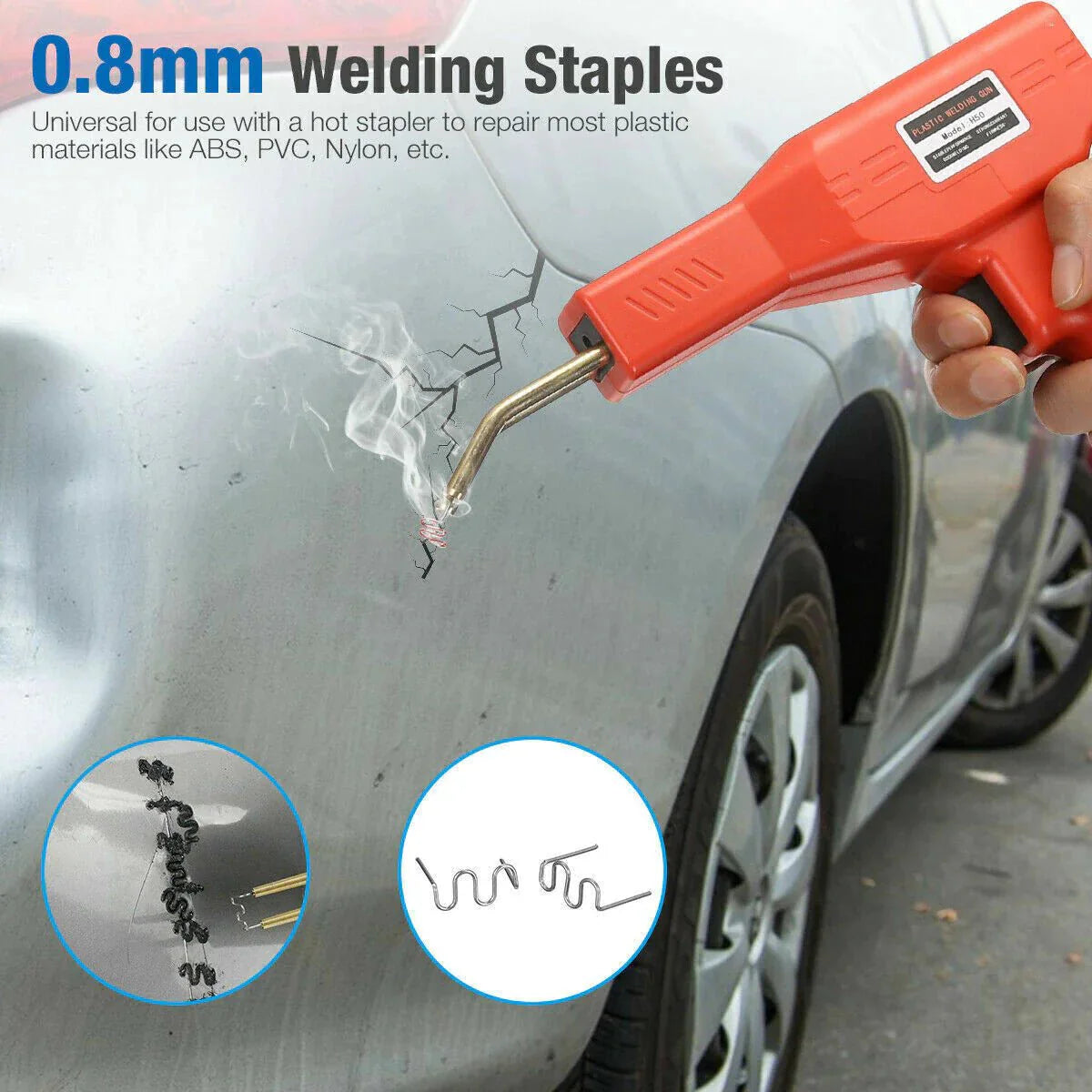 500PCS Hot Stapler Staples Repair Kit for Plastic Welding
