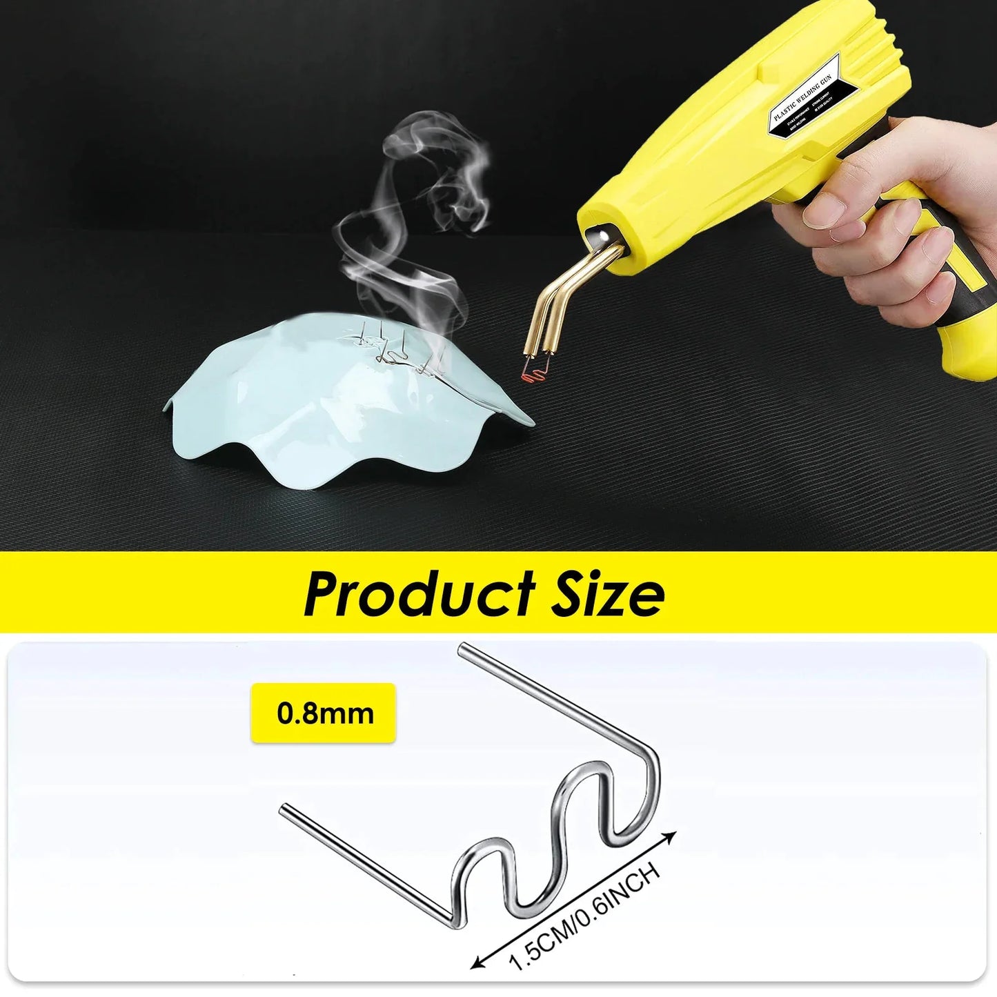 500PCS Hot Stapler Staples Repair Kit for Plastic Welding
