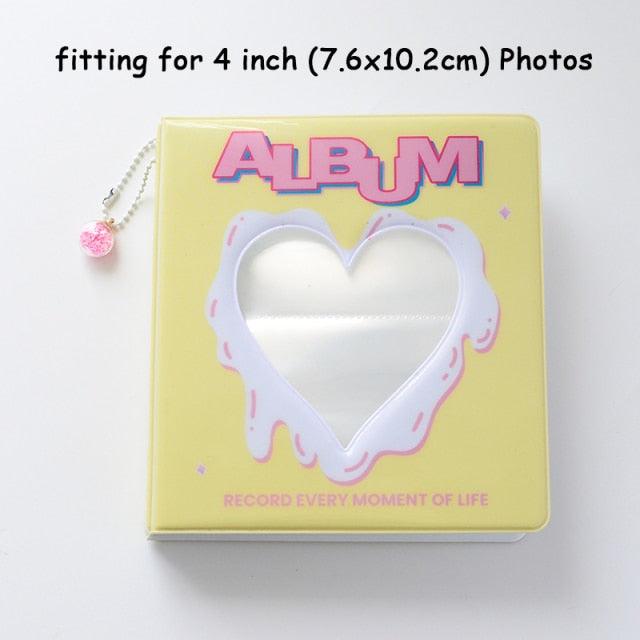 Hollow Heart Mini Photo Album - 50/100 Pockets
