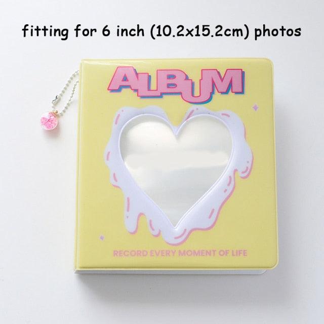 Hollow Heart Mini Photo Album - 50/100 Pockets