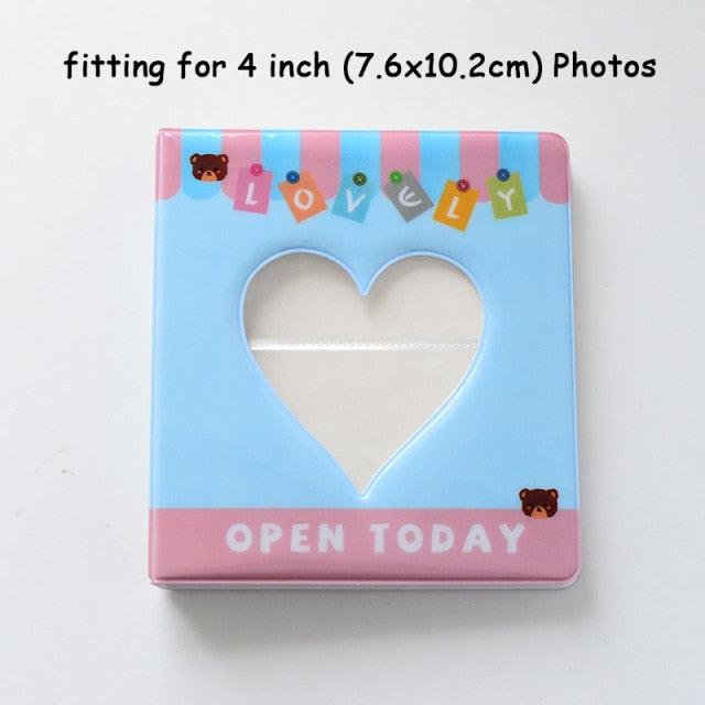 Hollow Heart Mini Photo Album - 50/100 Pockets