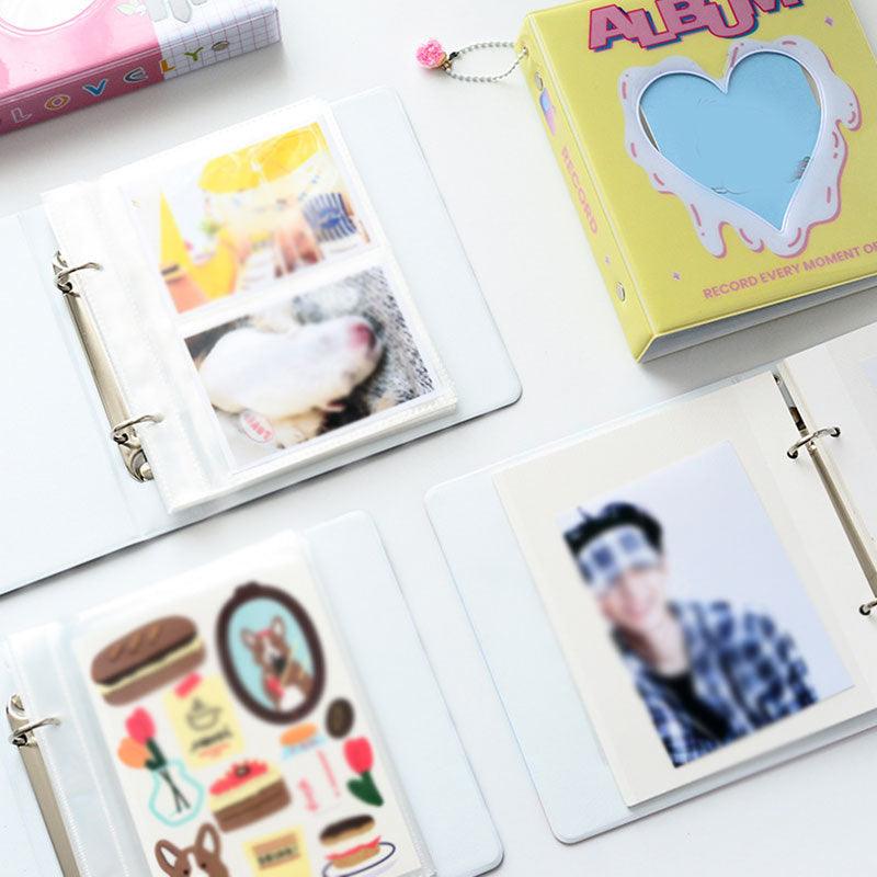 Hollow Heart Mini Photo Album - 50/100 Pockets