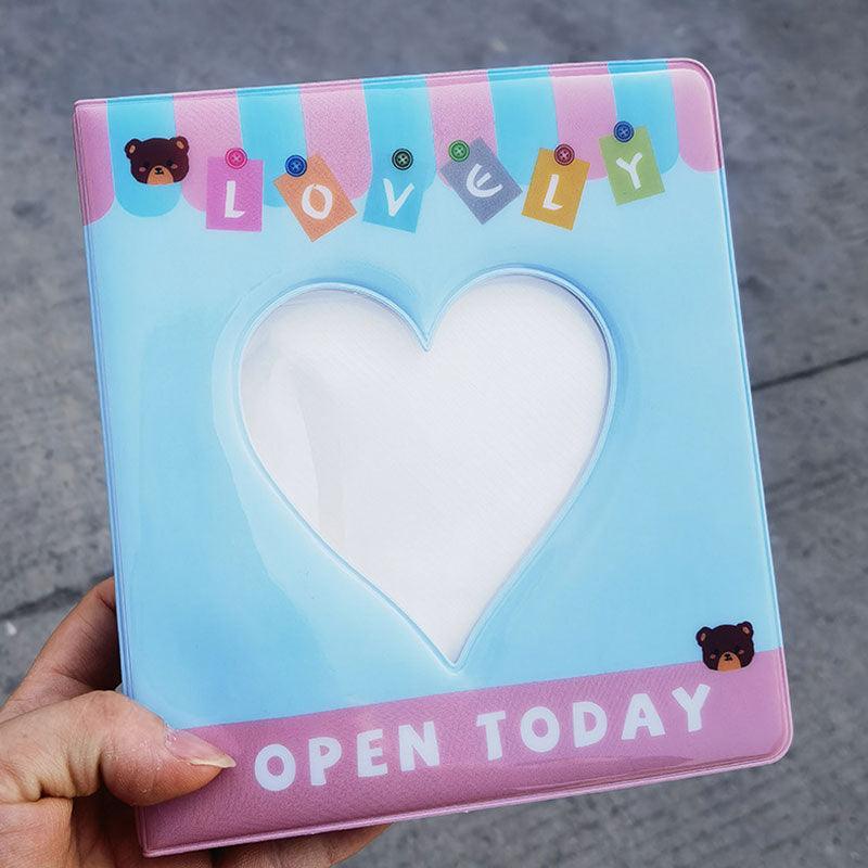 Hollow Heart Mini Photo Album - 50/100 Pockets