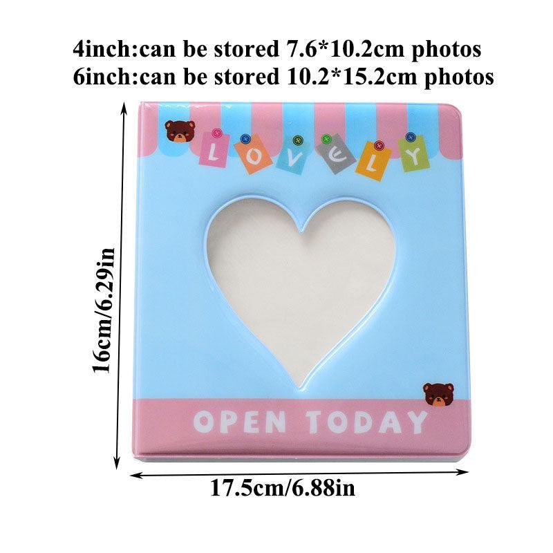 Hollow Heart Mini Photo Album - 50/100 Pockets